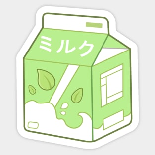 Green Tea Milk Sticker